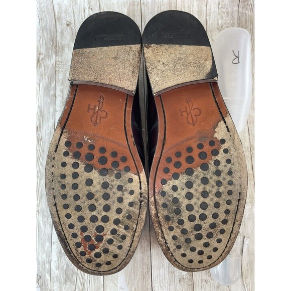 Cole Haan Air Monroe Loafer Mens 9.5 M Burgundy Leather Tassel Dress Shoe C09889 - Picture 9 of 10